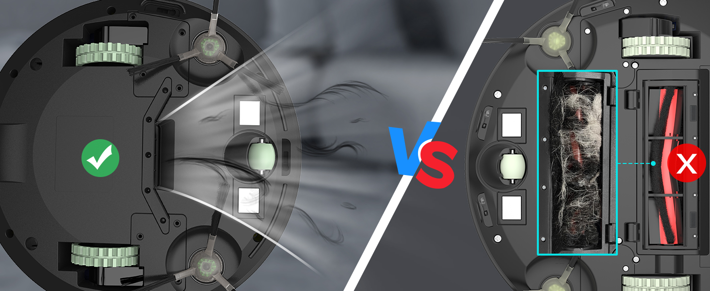 Робот-пилосос OKP K5 з потужністю 5000Pa, навігацією, HEPA-фільтром, Wi-Fi, для тварин, килимів та твердих підлог