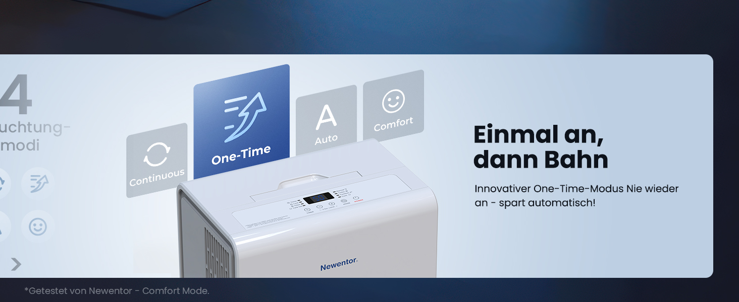 Електричний осушувач повітря Newentor 12L для підвалу, 35dB, з гофрованим шлангом 1м, для приміщень до 25м²/122м³, 10 років гарантії, фільтр, таймер, продуктивність 25л/день