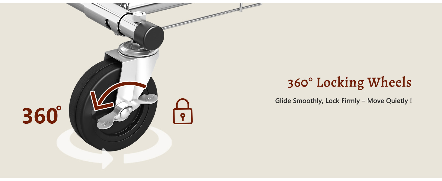 Металевий вішак для одягу на коліщатках FAVOOOSTY, 200 кг, мобільний, швидка установка, 1 стійка