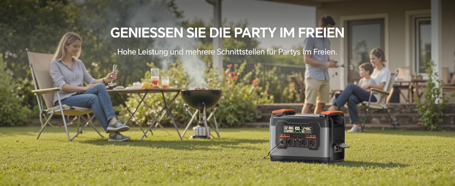 Портативна електростанція Power Lifting 3000W, 1102,5Wh, LiMnFePO4, сонячна панель MPPT 400W, USB-C 100W, для кемпінгу та відпочинку на природі (S2400)