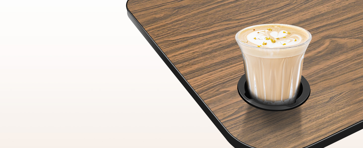 Зручний столик для ноутбука на ліжко/диван, з USB, ящиком та підставкою для планшету (60 x 40 см, коричневий)