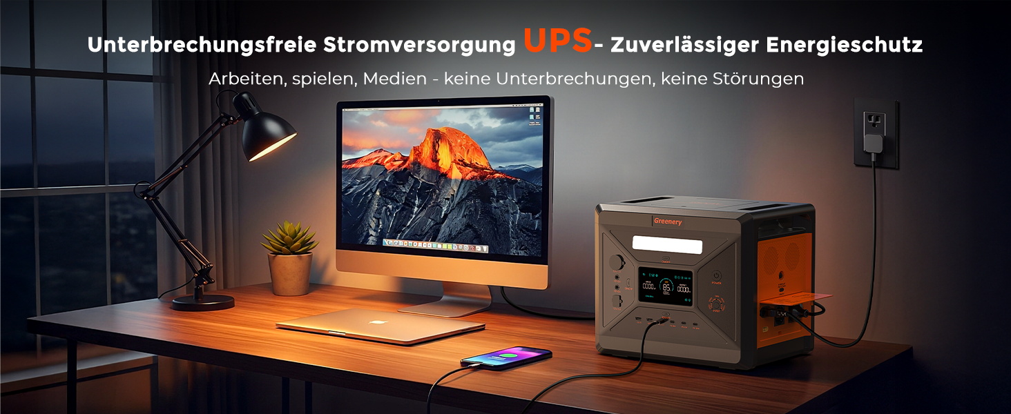 Портативна сонячна електростанція SolarPlay 2500Wh з сонячною панеллю 200W, 2500W, LiFePO4, AC/USB, для кемпінгу, RV, надзвичайних ситуацій (G2500)