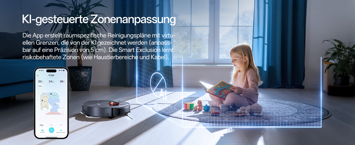 Робот-пилосос JONR X1 Max з функцією миття, 20000 Па, перешкоди 30 мм, миття гарячою водою 75°C, швидке сушіння гарячим повітрям 45°C, уникнення перешкод за допомогою ШІ та 360° навігація