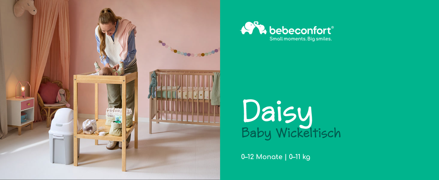 Дитяча ванночка та пеленальний столик 2-в-1 Bebeconfort Grey Mist (Daisy), 0-12 місяців, до 11 кг