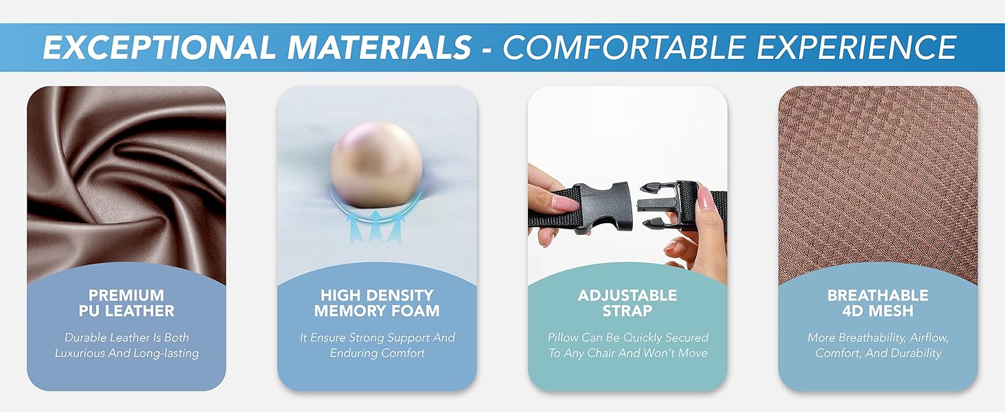 Подушка для підтримки попереку, Memory Foam, для спини, автомобіля, офісу, інвалідного візка (Коричнева)