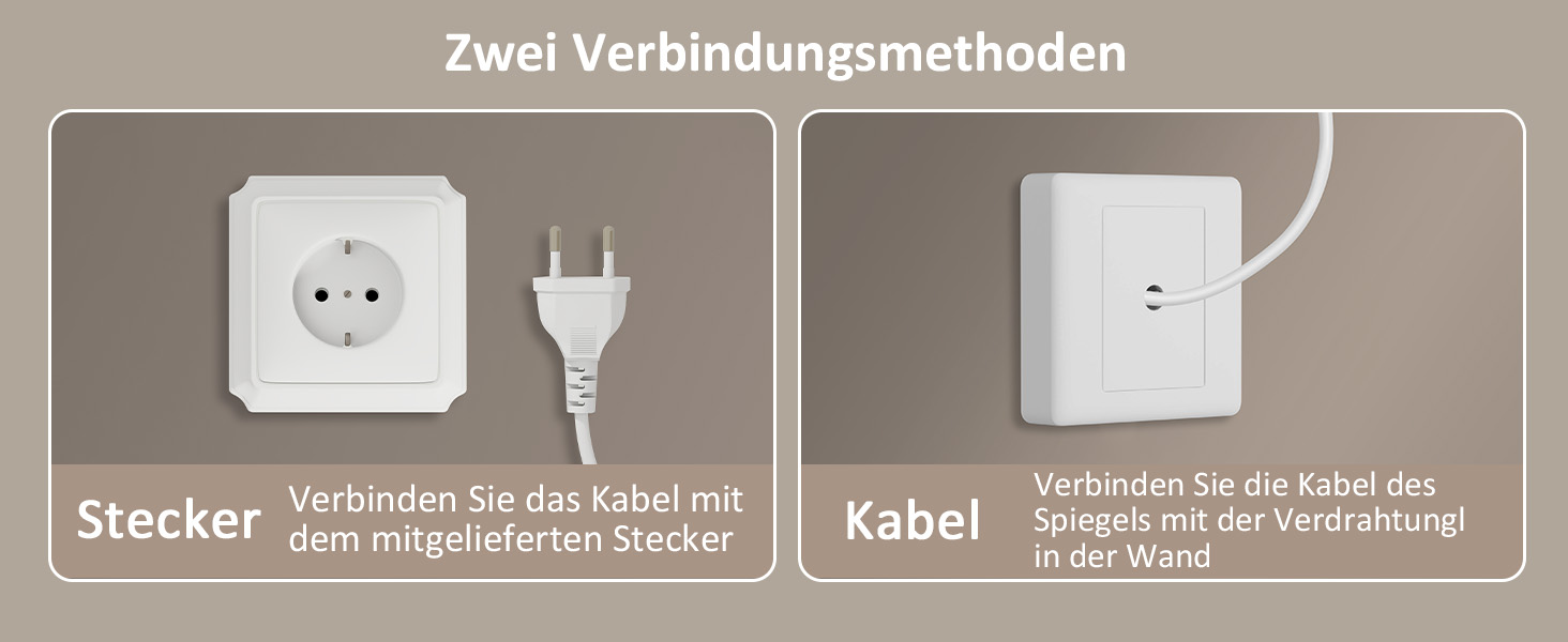 Дзеркало для ванної кімнати YOURLITE з підсвіткою, 85x55 см, LED, сенсорне керування, 3 кольори світла, регулювання яскравості, протизапобігання запотіванню, вертикальна/горизонтальна орієнтація, IP44, білий (чорний-5070)