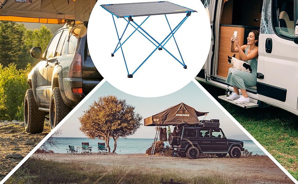 Кемпінговий стіл Uquip Liberty Camping Розкладний стіл Rolling Table LW Розкладний стіл Light Alu