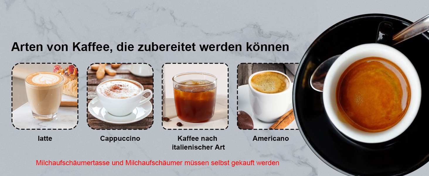 Кавомашина KOTLIE Espresso 4-в-1 для NES/Dolce Gusto/меленої кави/ESE (44мм), 19 Бар, Чорна