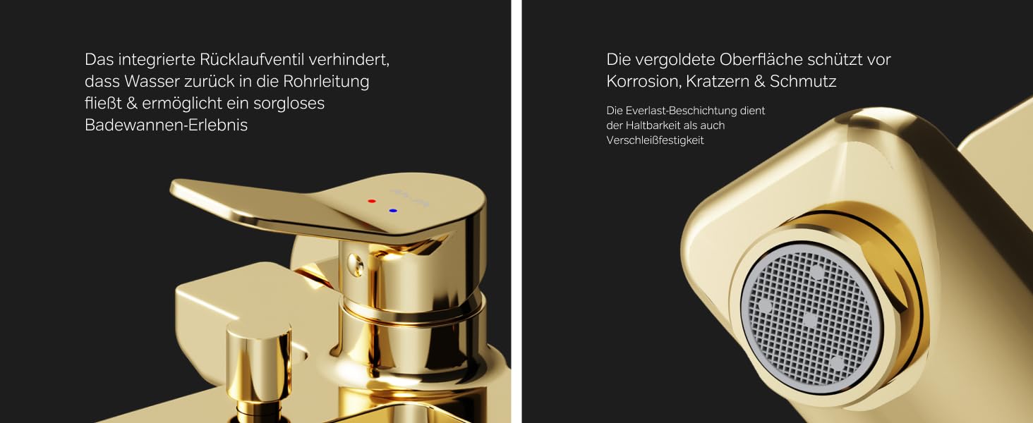 Змішувач для ванни AM.PM X-Joy чорного матового кольору з виливом, одноручний, для ванни та душу, FXA10022