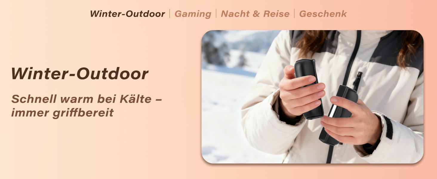 Електричні грілки для рук Citybee 2 шт. - 10000mAh, 3 режими нагріву, LED ліхтарик, Powerbank USB-C для кемпінгу, катання на лижах, активного відпочинку