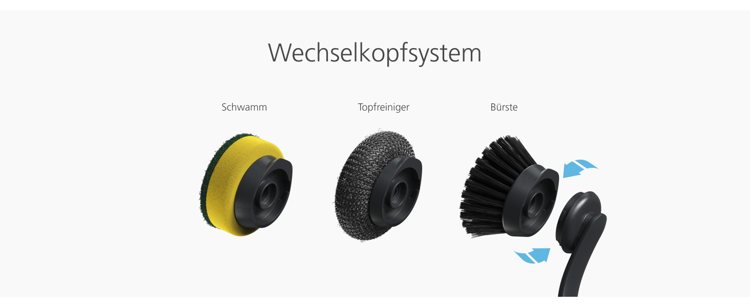 Набір для миття посуду Joseph Joseph SinkTech з підставкою з нержавіючої сталі, міцні щетинки, замінні насадки та підставка для насадок