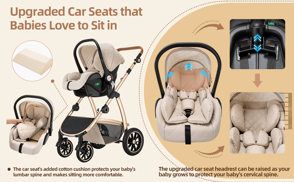 Дитяча коляска 3 в 1 Kinderwagen SK20-Schwarz: система подорожей, автокрісло, прогулянкова коляска, комбінована, з дощем, москітна сітка, алюмінієвий каркас, для дітей 0-4 роки