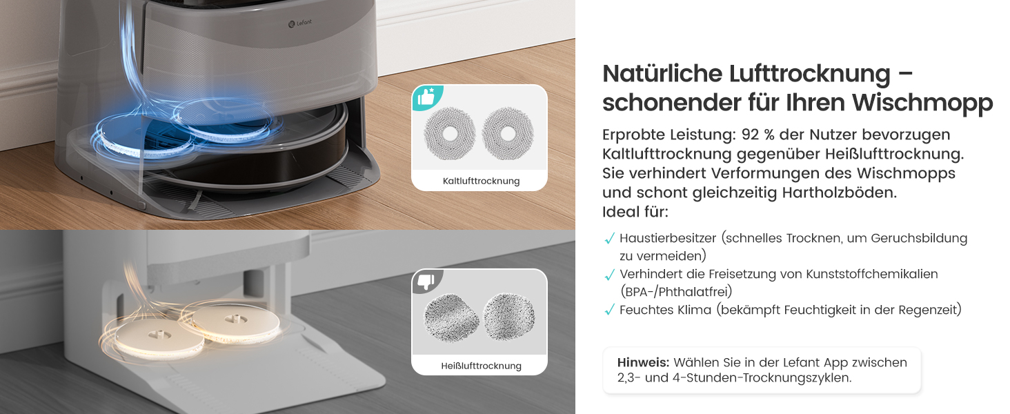 Робот-пилосос LEFANT M3 MAX: 6000Pa, вологе прибирання, лазерна навігація, антизаплутування, керування через додаток та Alexa, для тварин та килимів