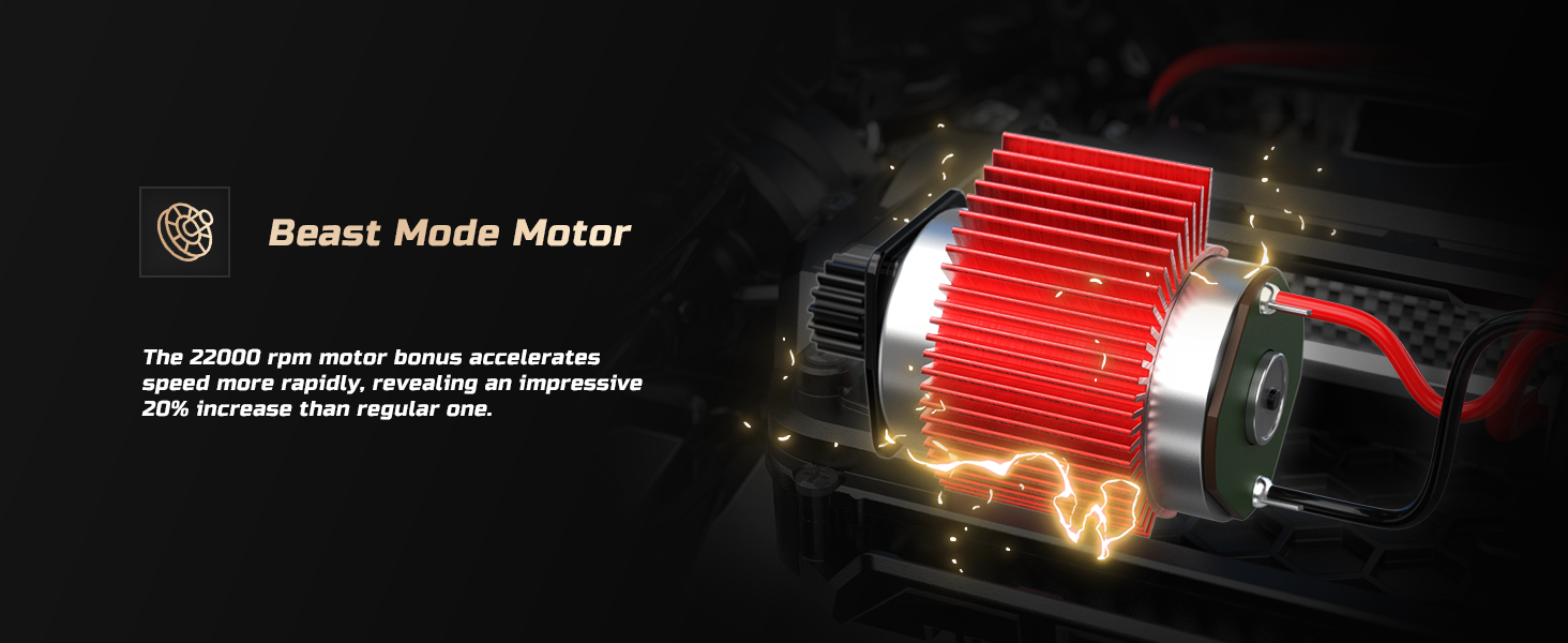 Радіокерований позашляховик DEERC 1:14 40 км/год, RC-трак 4x4 2.4 ГГц з LED-фарами, 2 акумулятори, іграшка для хлопчиків