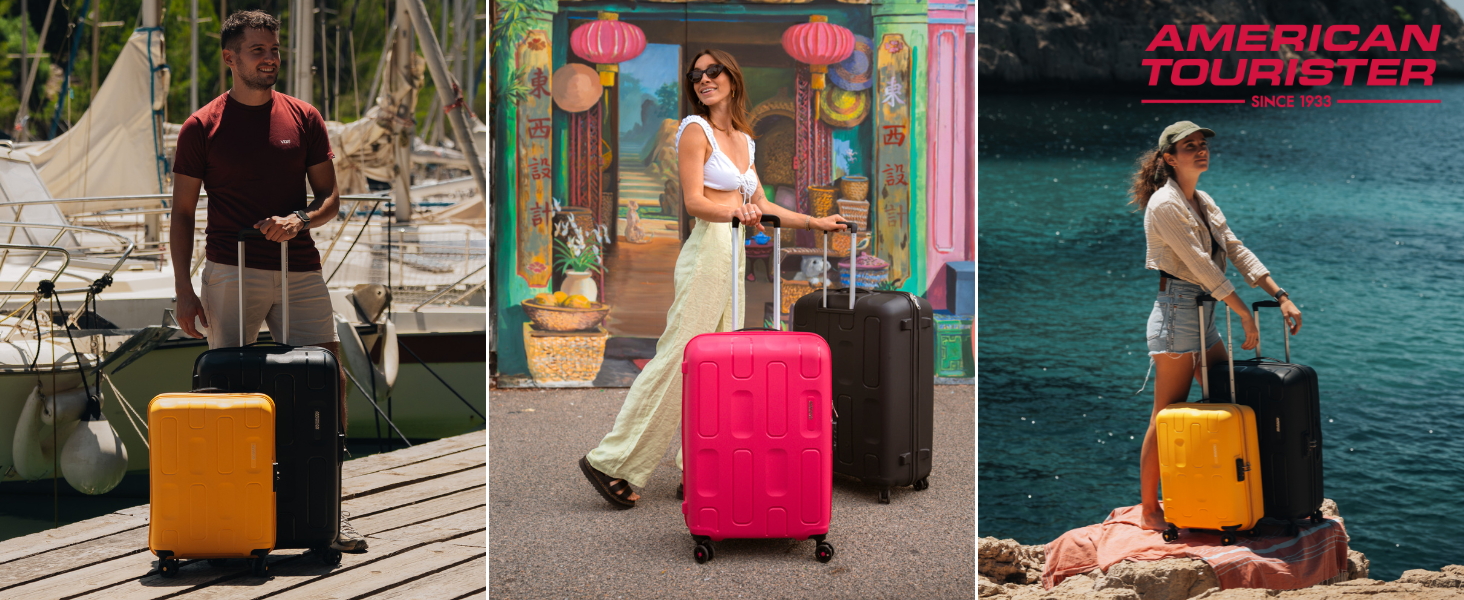 Валіза American Tourister Ellipso Spinner L, 79 см, 104 л, жовтий (Банановий крем)