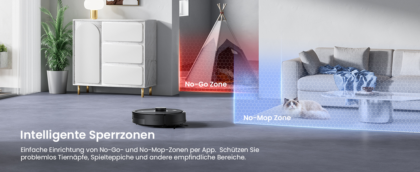 Робот-пилосос Proscenic Q10 з мокрою очисткою, 8000Pa, 200 хвилин роботи, лазерна навігація, керування через додаток, Alexa, Siri, Apple Watch, чорний