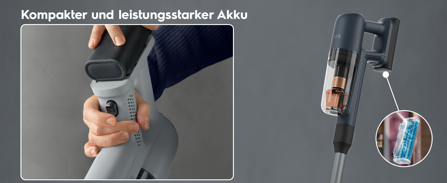 Акумуляторний пилосос AEG ÖKO AP71UB14AM: потужний, легкий, ергономічний, 2в1, сірий