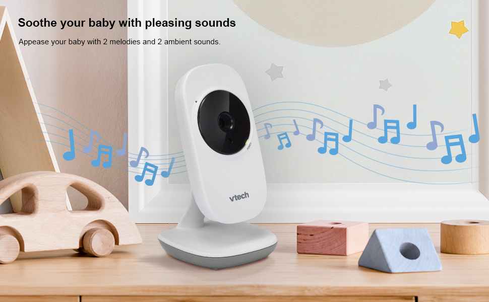 Відеоняня VTech VM3250 з LCD-екраном 7,1 см, нічним баченням, датчиком температури та радіусом дії 300 м