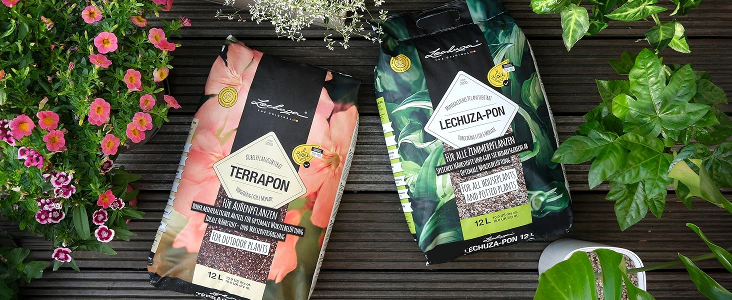 Горщик для квітів LECHUZA CLASSICO Color 28 сірий, 13204, 28.5x28.5x26 см