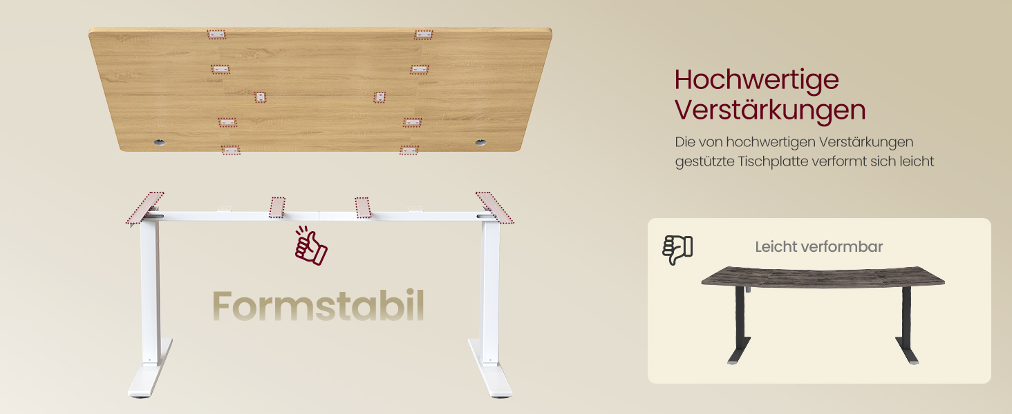 Стол для роботи VASAGLE з регулюванням висоти, USB-C, підставка для розеток, стоячий стіл, нагадування про перерви, 3 пам'яті, 160x80 см, золотий дуб