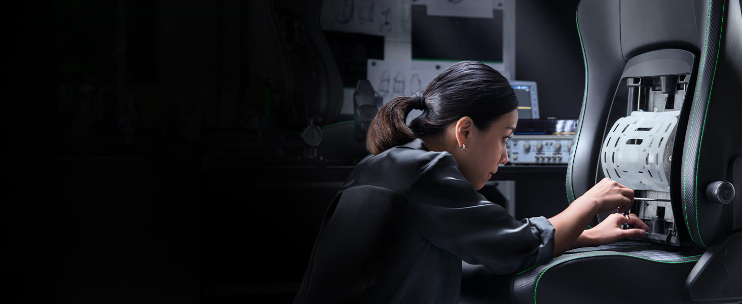 Ігровий крісло Razer Iskur V2 X з підтримкою попереку (м'яка тканина, 2D підлокітники, щільна піна)