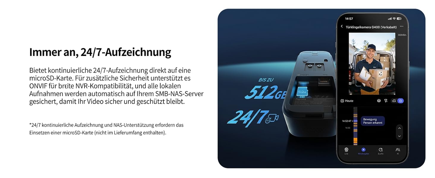 Aqara G400 Відеодзвінок з Chime, 2K HD, PoE/Кабель, HomeKit, Розпізнавання, IP65