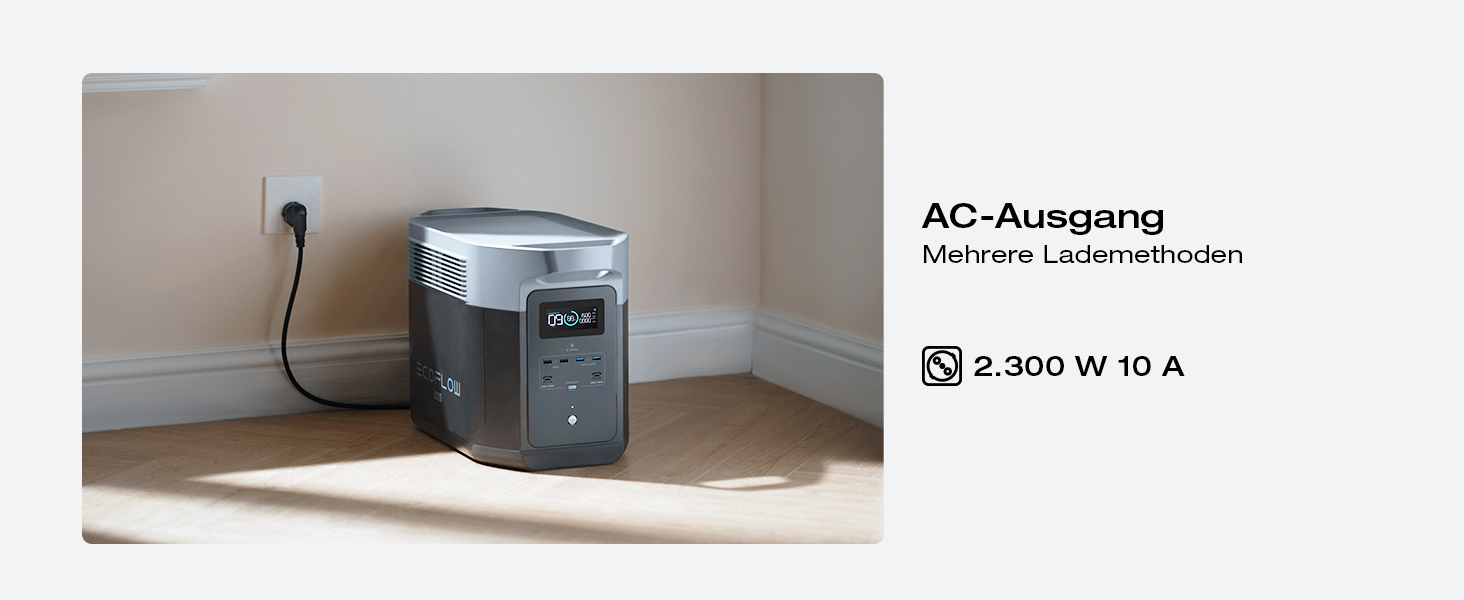 Портативна електростанція EcoFlow DELTA 2 Max, 2048 Вт·год, потужність 3000 Вт