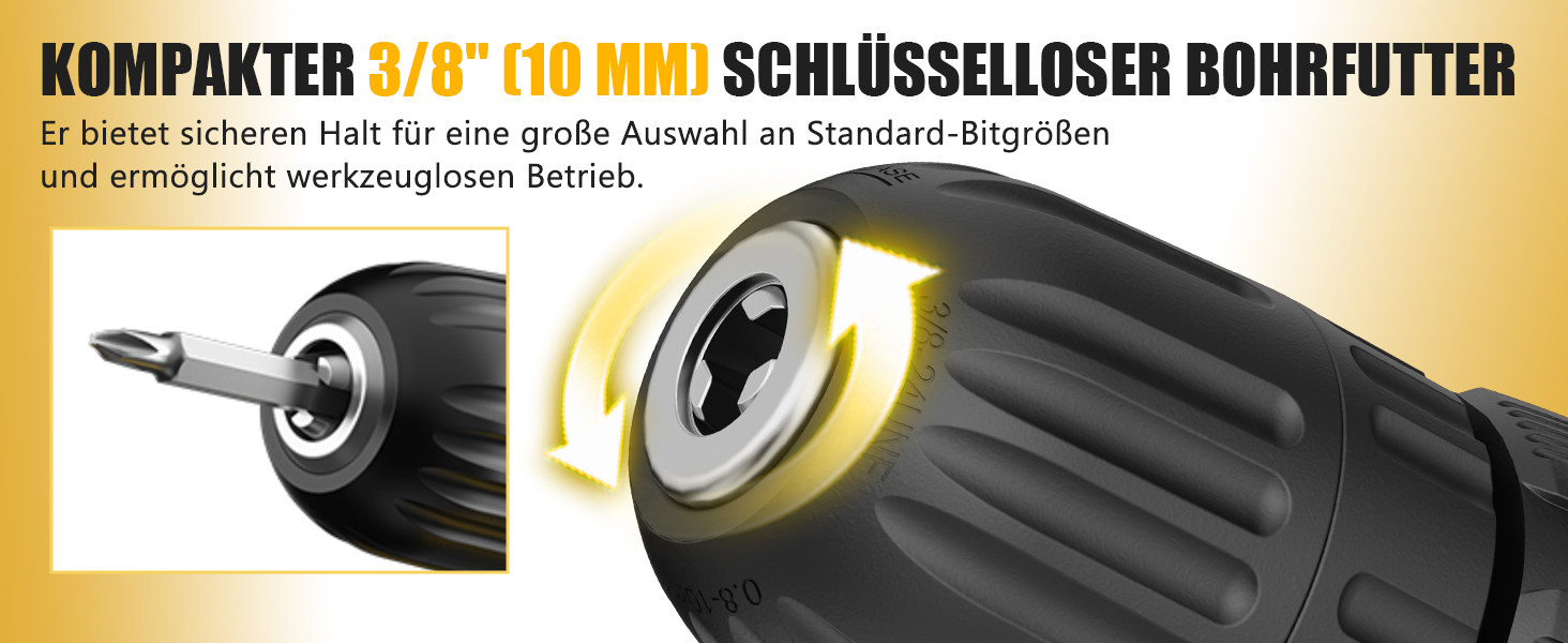 Набір інструментів Sundpey 166 предметів з акумуляторною викруткою 12V для дому, ремонту та саду (жовтий)