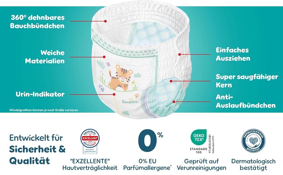 Підгузки-трусики Pampers Baby-Dry розмір 6 (13-19 кг), 138 шт, захист від протікань 360°