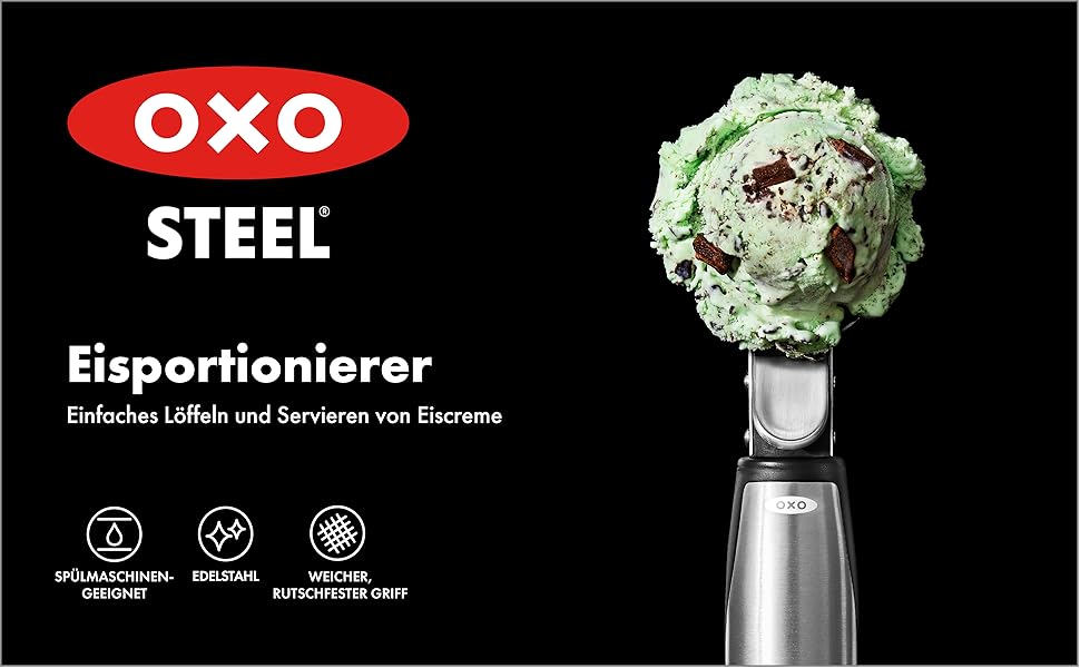Порційний ложка OXO SteeL з важелем, нержавіюча сталь, 3126700, срібляста