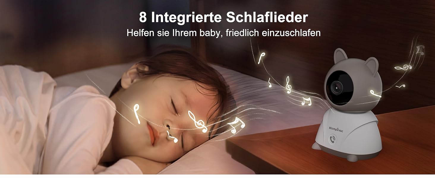 Відеоняня з камерою 2K PTZ: монітор для немовлят з нічним баченням, датчиком руху, лушпаннями, зумом 4x та записом