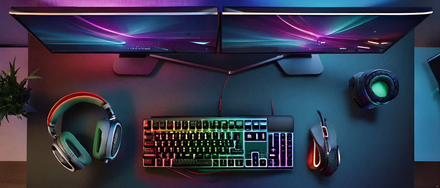 Комп'ютерний стіл Rolanstar з ящиками, розетками та LED підсвіткою, геймінговий стіл з підставкою для монітора, полиця та 2 гачки, для офісу та вітальні (білий, 100x47x90,5 см)