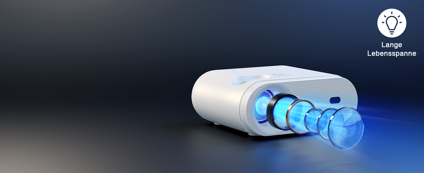 Міні проектор 16000L з штативом, Full HD 1080P, 50% зум, ±15° корекція трапеції, HDMI, USB, AV - сумісний з телефоном