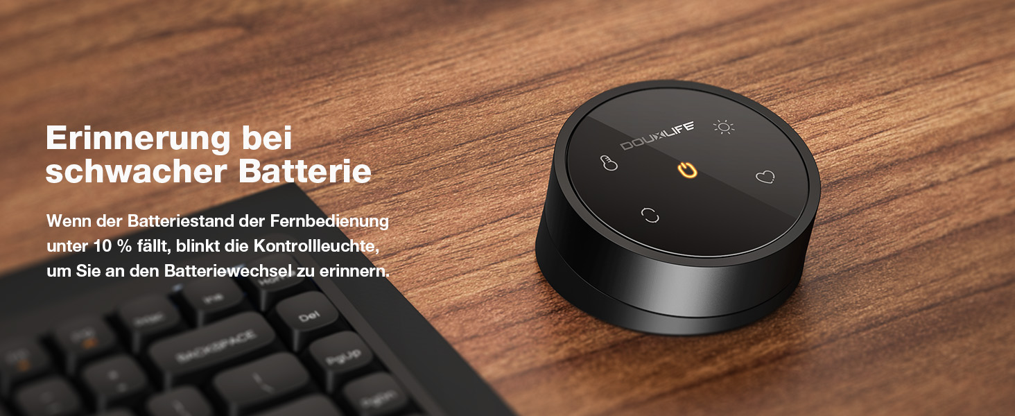 Світлодіодна лампа-панель Douxlife для монітора з підсвічуванням, USB офісна лампа з сенсорним керуванням та пультом, 42 см, регульована яскравість/колірна температура, Screenbar для ПК, чорний