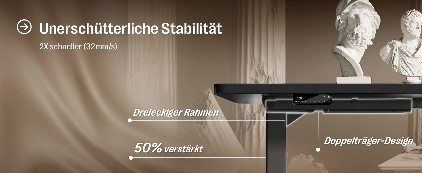 Регульований стіл MAIDeSITe S2 Pro 160x80 см: електричний, з захистом від зіткнень, чорний