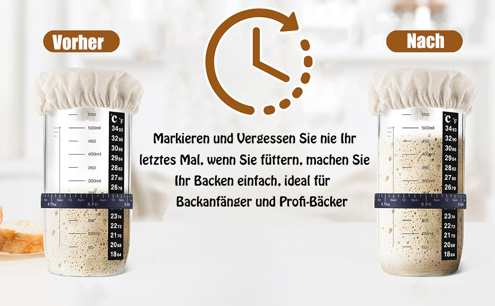 Набір для розпирання хліба (10 шт.), 23 см, для закваски, з лопаткою та лімі, аксесуари для випічки, для початківців