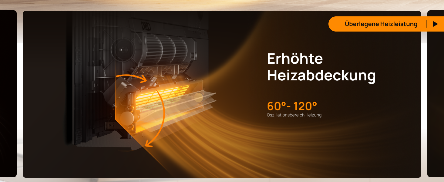 Електричний конвектор Dreo Smart Heizung: 2000W, з пульт та app, осциляція 120°, 5 режимів, таймер 24г, PTC кераміка, термостат