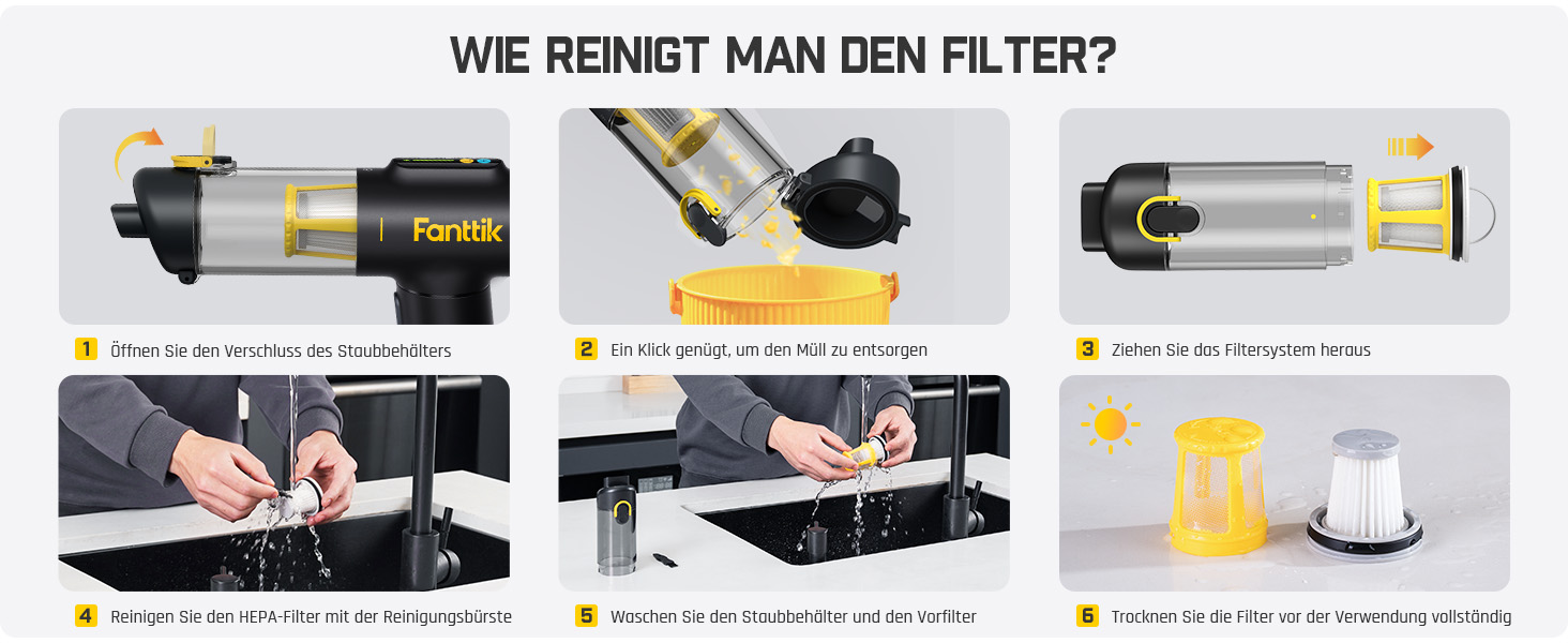 Бездротовий автомобільний пилосос Fanttik Slim V10 Mix 4-в-1, потужність 16 кПа, з LED-дисплеєм та функцією обдуву для авто, офісу та клавіатур