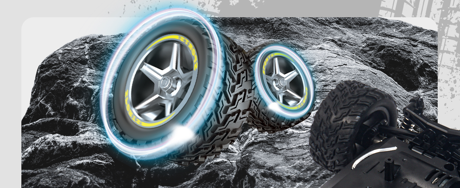 Радіокерований позашляховик Monstertruck 1/22 для дітей від 6 років, 2.4GHz, водонепроникний (2 акумулятори)