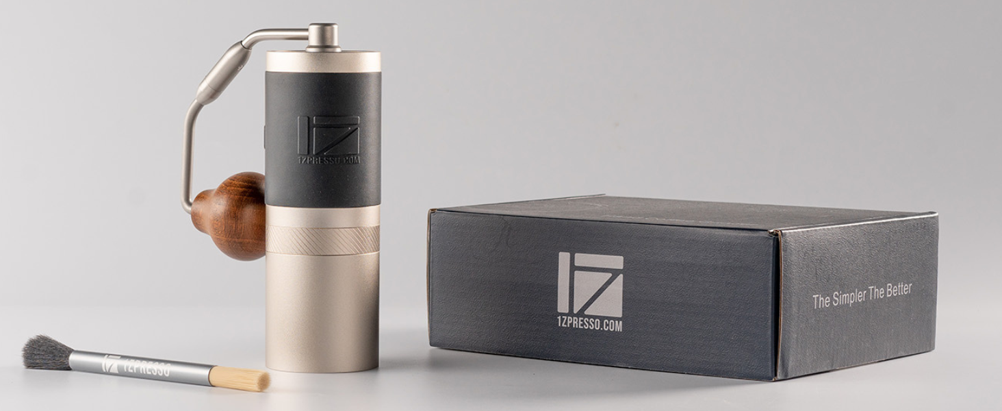 Кавомолка 1Zpresso J срібна, 35 г, з конічним жорном з нержавіючої сталі та регулюванням помелу