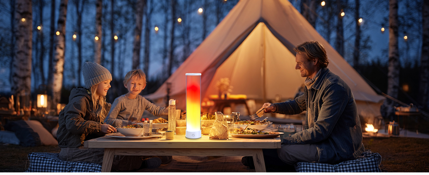 LED-лампа на тумбочку бездротова з пультом/APP, регулювання яскравості, RGBICWW, 2700-6500K, для спальні, вітальні, кемпінгу