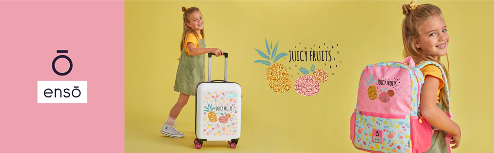 Дорожня сумка Enso Juicy Fruits різнобарвна 4221 см з поліестеру 18,08 л