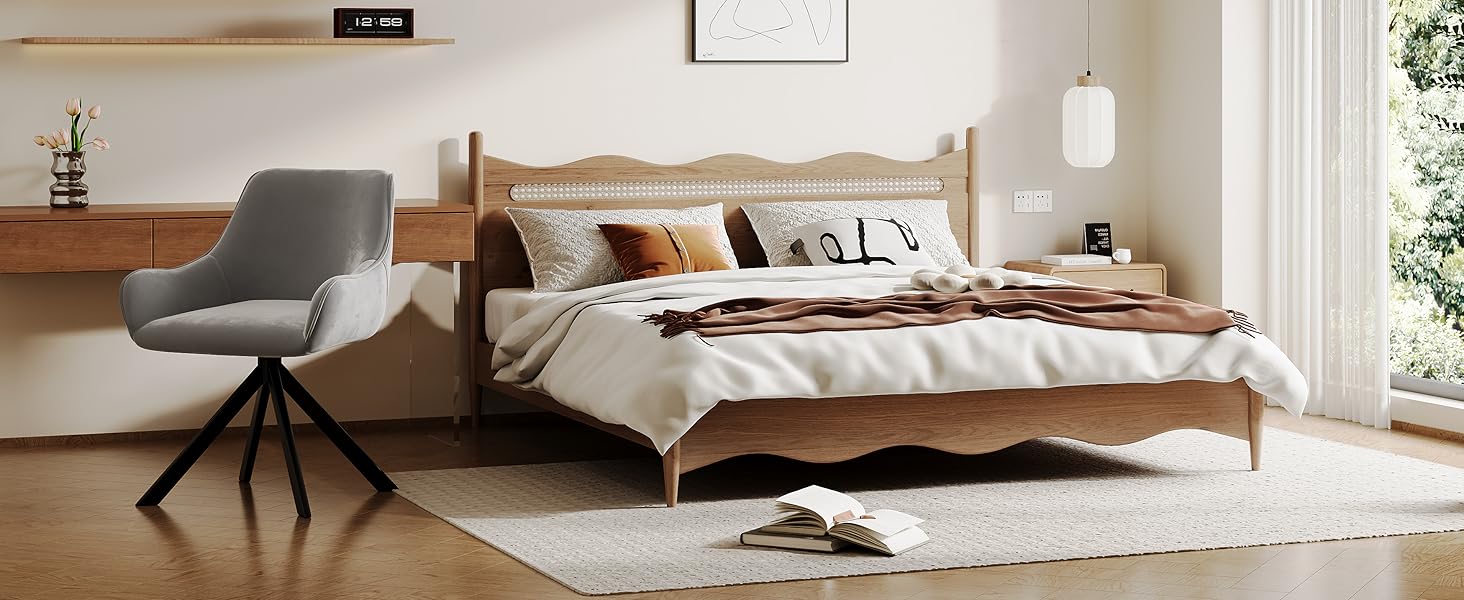 Обідні стільці поворотні, комплект 6 шт. з підлокітниками, сучасний дизайн, металевий каркас, для кухні, вітальні, офісу, бежевий/світло-сірий (льон/велюр)