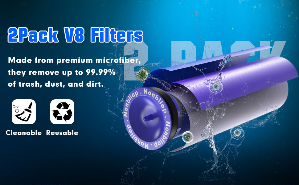 Акумулятор Dyson V7/SV11 (замінний) з LED дисплеєм + 2 фільтри, викрутка, гвинти, блокування кнопки | Оригінал