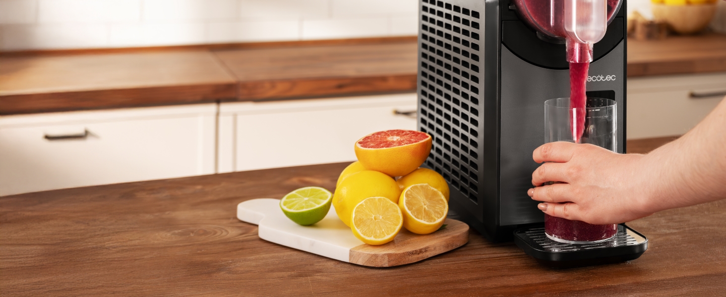 Машина для приготування крижаного напою Cecotec Slush-Eis 2.6L Twist&Ice 2600 з 6 режимами, сенсорне керування