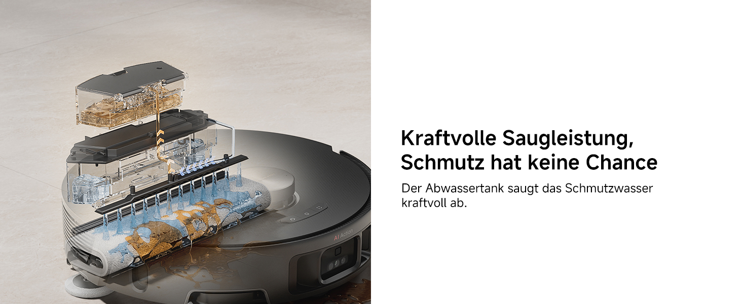 Робот-пилосос Mova Z50 Ultra з функцією миття підлоги, 19000 Па, 18N тиск, Lift-Mop, щітка, Tricut, DToF+RGB AI-уникнення перешкод, 75°C гаряча вода, самоочищення, авто-злив/поповнення