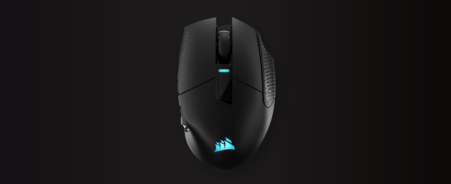 Ігрова миша Corsair Scimitar RGB Elite для MOBA/MMO, дротова, чорна