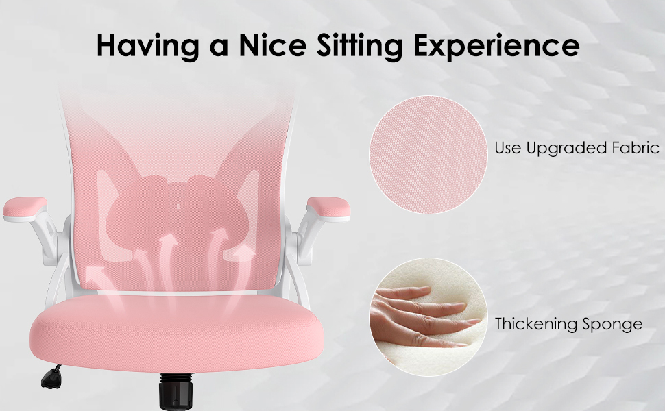 Ергономічне крісло Farini з підлокітниками для офісу та дому, з роликами та підголівником (світлороже)