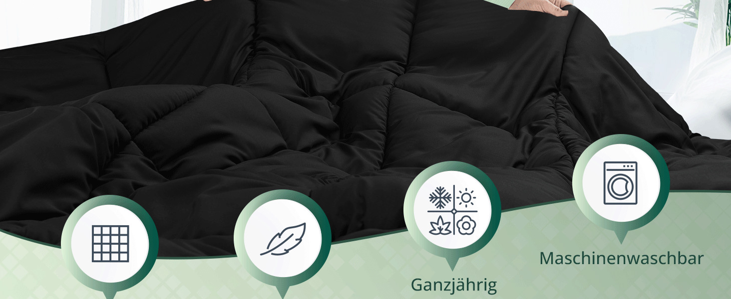 Ковдра Utopia Bedding, 180x200 см, біла, 370 GSM, дихаюча, стегане покривало, супер м'яка