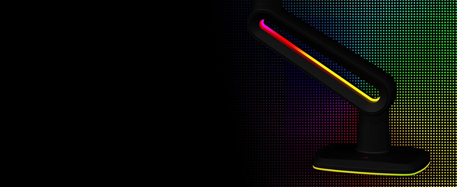 Кріплення для монітора Invision Vortex Gaming – 27–57 дюймів – Curved & UltraWide – RGB LED – 3–18 кг (VR200)